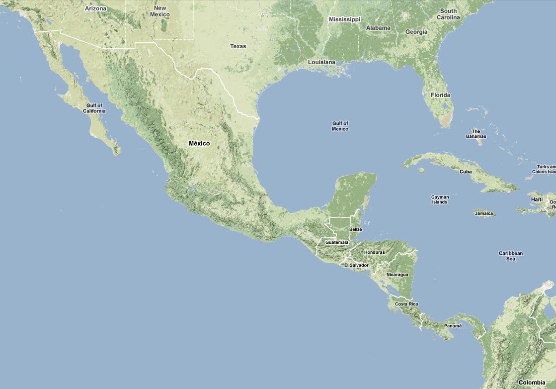 Where is the dividing line between North America and South America?